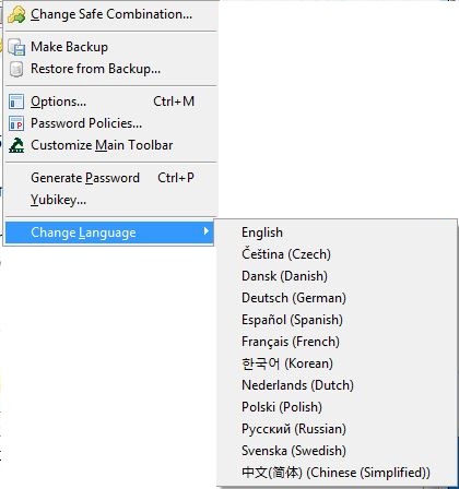 Change Language